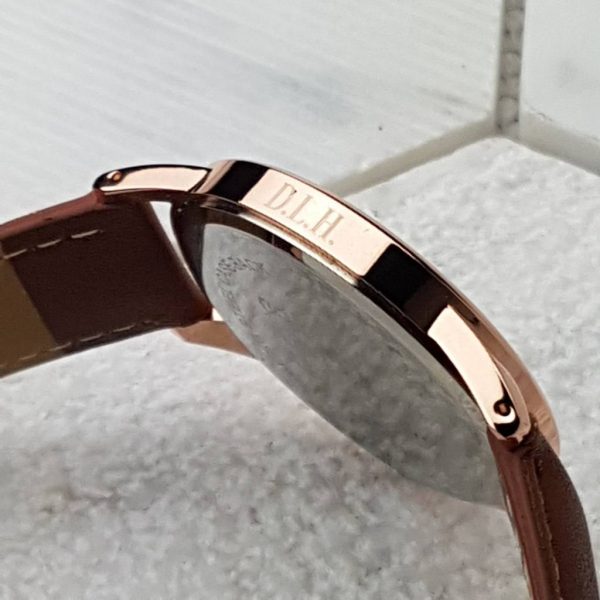 Discreetly Personalised Rose Gold Mens Watch with FREE Engraving