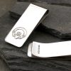 Claddagh Money Clip In Silver & Personalised - Galway Inspired Irish Claddagh Gift Engraved With Your Message with Gift Wrapping