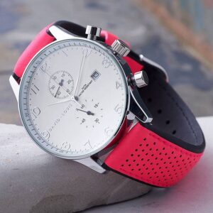 Active Chronograph Watch with Pink Strap - Free Watch Personalisation and Engraving