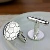 Football Cufflinks In Sterling Silver For Men & Footballers, Hallmarked Silver & Handmade Silver Cufflinks. Gift Wrapped Football Cufflinks. Swift Ireland Delivery!
