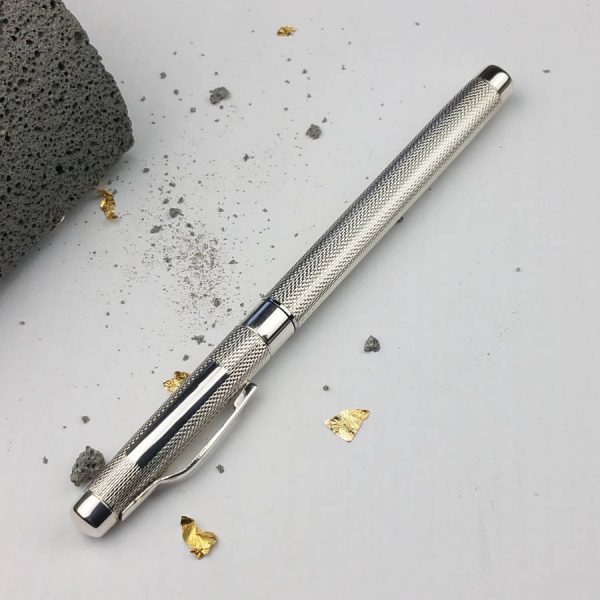Personalised Silver Fountain Pen for Graduation, Retirement, Gift & Presentation