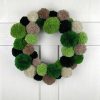 Very Green Handmade Christmas Wreath & Christmas Garland. Handmade Home Decor and Christmas Door Decoration. Unique & Exclusive Interior Design!