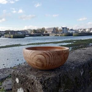 Wooden Bowl In Spalted Irish Elm Handmade To Order in Galway, Ireland. Wood Fruit Bowl or Salad Bowl ideal Wedding Gift handmade in Irish Elm uniquely Spalted over 2 years.