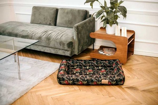 Large Dog Bed - Luxury Dog Bed in Velvet. Stylish Big Dog Bed available in 3 Dog Bed sizes.