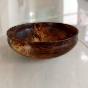 Handmade Wooden Bowl In Spalted Irish Elm Handmade In Galway