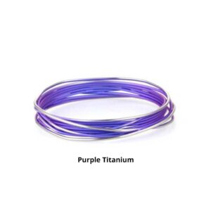 Purple Ladies Titanium Bangle Bracelet