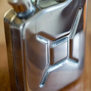 Jerry Can Hip Flask. 5oz Jerrican Hip Flask in Retro Distressed Finish for Sports, Hiking, Motor Sport, Sailing, Camping, Fishing, Outdoors & Car Enthusiasts.