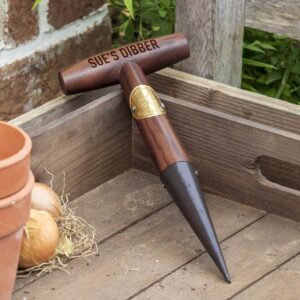 Garden Hand Dibber for Gardeners. Personalised Gardening Dibber Engraved with up to 15 Letters. Quality Gardening Tool with Free Engraving.