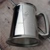 Personalised Hurling Tankard for Hurlers with GAA Hurling Club or County Logo or Crest Engraved on Back. Hurling Tankard is Handmade & Engraved to Order.