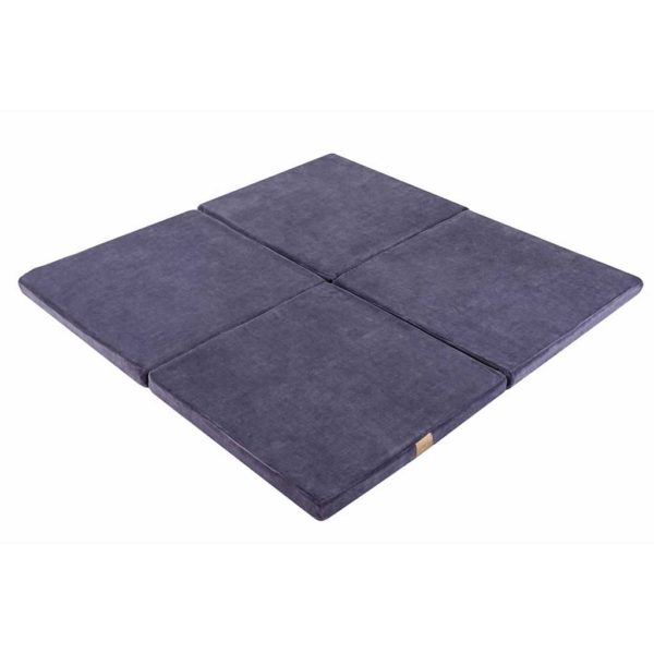 Square Play Mat For Children - Blue-Grey Cloud Foam Play Mat for New Born, Babies, Toddlers, Kids, Bed Room & Nursery. Soft & Child Safe. 120x120x5cm.