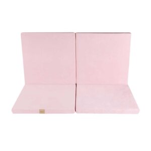 Pink Play Mat - Square Foam Playmat in Light Pink For Children, New Born, Babies, Toddlers, Kids, Play Room & Nursery. Soft & Child Safe. 120x120x5cm.