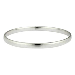Handmade Personalised Silver Bangle. Woman's Sterling Silver Bangle Engraved with Personalised Engraving on inside. Handmade Gift For Women on ShopStreet.ie Gift Marketplace Ireland