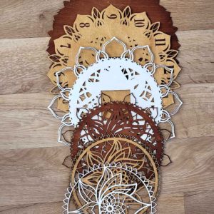 Decorative Layered Handmade Clock Mandala on ShopStreet.ie Handmade & Personalised Gifts Ireland