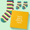 Gift for Aunt Book & Socks - Perfect New Auntie Gift & Personalised Card with Socks for Auntie, Baby, Niece or Nephew. A present shipped from Ireland. On ShopStreet.ie - handmade & Personalised Gifts, Ireland.