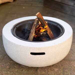 Fire Pit Ireland. Fire Pit Bowl BBQ for Patio & Garden. Concrete look Firepit Bowl in heat resistant artificial stone for long lasting fires. Delivered, Ireland