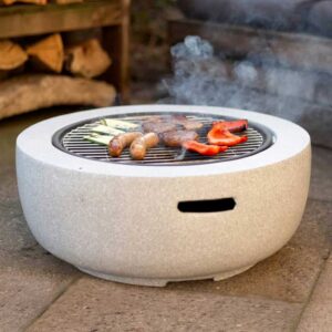 Fire Pit Ireland. Fire Pit Bowl BBQ for Patio & Garden. Concrete look Firepit Bowl in heat resistant artificial stone for long lasting fires. Delivered, Ireland