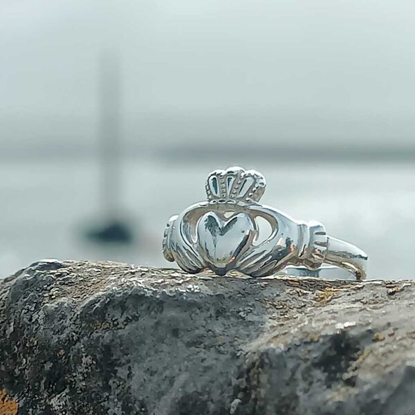 Personalised Claddagh Ring - Engraved Ladies Claddagh Ring in Silver direct from The Claddagh, Galway, Ireland.