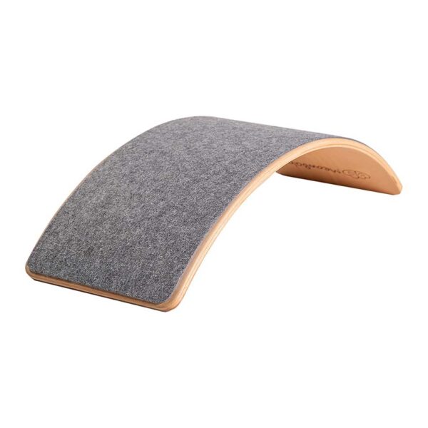 Balance Board For Kids with Grey Felt. Toddlers Handmade Wooden Balance Board for Bedroom, Nursery, Playroom, Creche, Child Care & Montessori delivered Ireland.