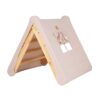 Climbing Triangle for Kids. Handmade Pikler Montessori Childs Climbing Ladder for Playroom, Bedroom, Creche, Child Care & Pre-School with in Natural Wood with Pink Tent cover, Ireland.