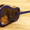 Guitar Piggy Bank. Handmade Money Jar Savings Box. Wooden & See Through Piggy Bank Guitar in colour of your choice, Handmade in Ireland.