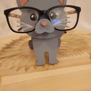 Kids Glasses Holder - Baby Cat Eyeglasses Holder Handmade In Wood & ships from Ireland.