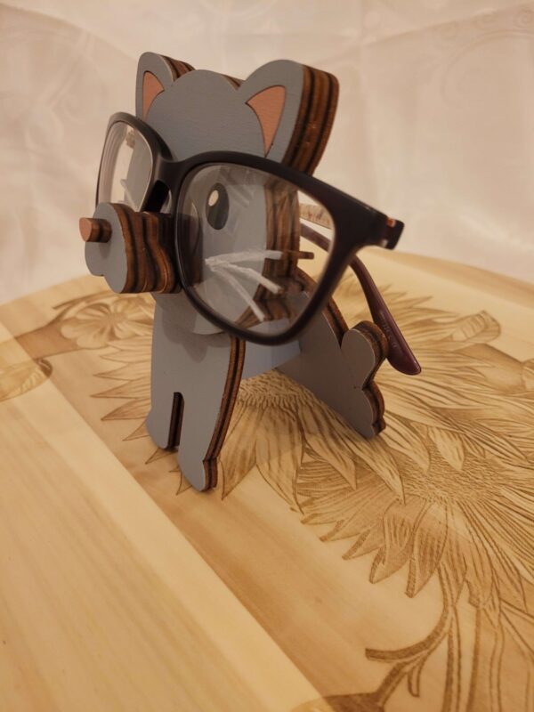 Kids Glasses Holder - Baby Cat Eyeglasses Holder Handmade In Wood & ships from Ireland.