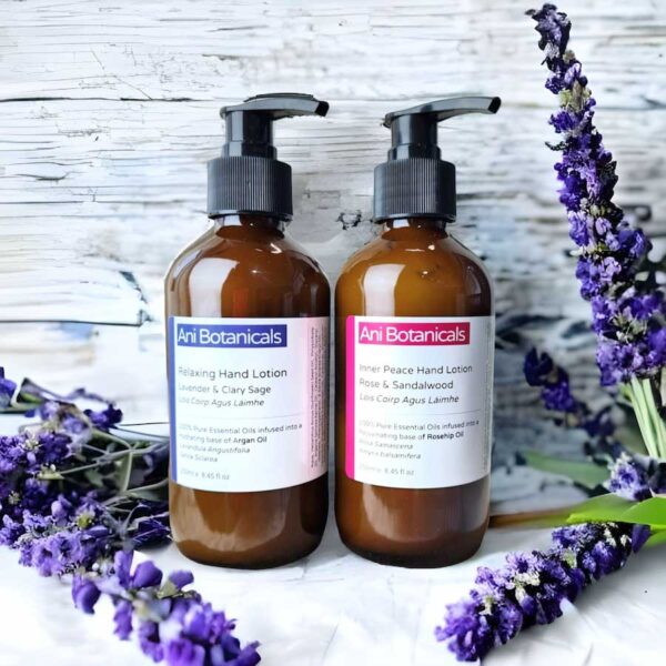 Handmade Hand Lotion with Sandalwood & Rose Essential Oils. Inner Peace Hand Lotion with optional Personalised Gift Tag & Gift Wrapping, Galway, Ireland