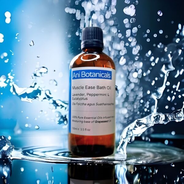 Muscle Ease - Bath and Massage Oil - Lavender, Peppermint and Eucalyptus