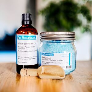 Sleep Easy Sleepy Head Lavender Bath Salts Ani Botanicals Aromatherapy Sea Salts