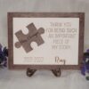 Personalised Gift For Teacher. Teacher Gift Plaque "Thank you for being an important piece ..." Puzzle Piece Teachers Name, Year Date & Pupil Name, Ireland