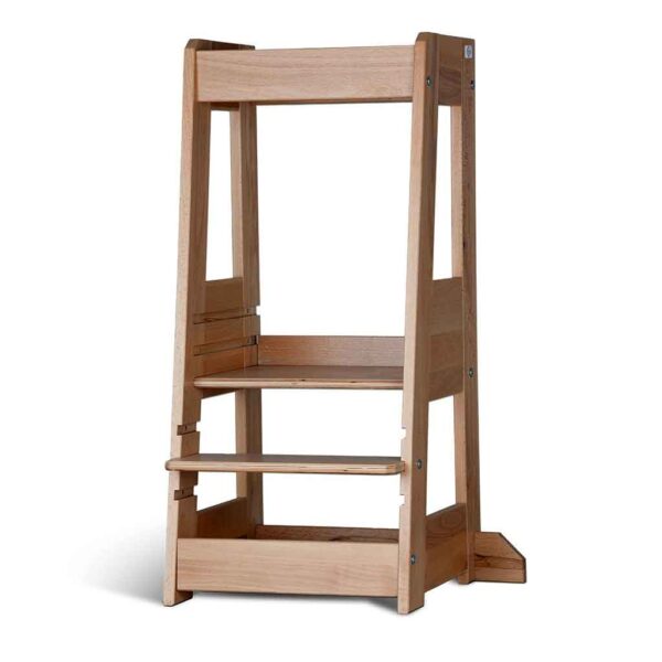 Learning Tower Step Stool In Natural Beech Wood by tiSsi®. Quality German design, stable Solid Beech Learning Tower Step Stool direct to Ireland & EU