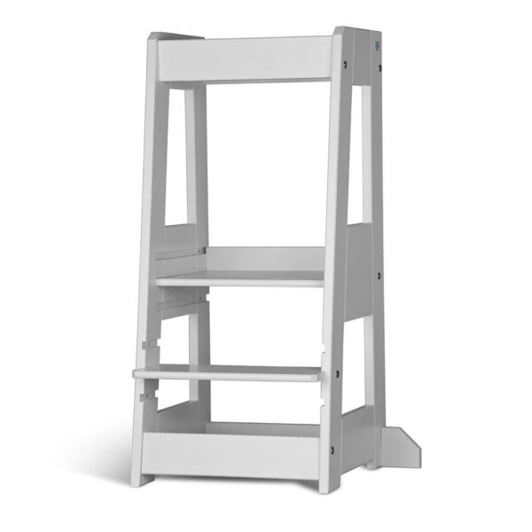Learning Tower Step Stool In White Beech Wood by tiSsi®. Quality German design, stable Solid Beech Learning Tower Step Stool direct to Ireland & EU