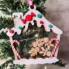 Gingerbread House Personalised Family Christmas Tree Decoration Handmade in Ireland for Irish family Christmas Xmas Tree engraved with up to 8 kids & pet names