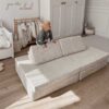 Foam Play Set Equipment Ireland. Play Sofa For Kids: Montessori Beige Corduroy Play Sofa Bed delivered Ireland & EU with Gift Note. Handmade for Children & Kids Nursery, Childs Play Room