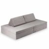 Play Sofa Bed for Kids Ireland : Lilac Velvet Montessori Play Sofa Bed delivered Ireland & EU with Gift Note. Handmade for Kids Nursery, Childs Play Room & Soft Play