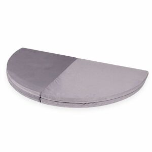 Lilac Velvet Round Foldable Play Mat 160cm for Children, Baby, Kids & Toddlers, Delivered Ireland & EU. Handmade, Zipped Washable Cover & Gift Note, Ireland