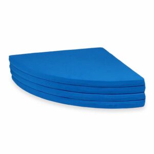 Azure Round Foldable Play Mat 160cm for Children, Baby, Kids & Toddlers, Delivered Ireland & EU. Handmade, Zipped Washable Cover & Gift Note, Ireland.