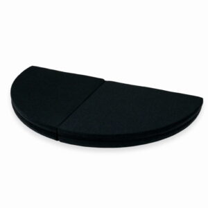 Graphite Round Foldable Play Mat 160cm for Children, Baby, Kids & Toddlers, Delivered Ireland & EU. Handmade, Zipped Washable Cover & Gift Note, Ireland.