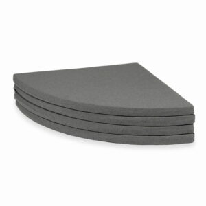 Grey Round Foldable Play Mat 160cm for Children, Baby, Kids & Toddlers, Delivered Ireland & EU. Handmade, Zipped Washable Cover & Gift Note, Ireland.