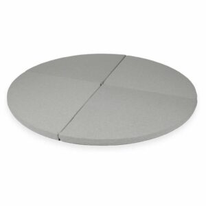 Light Grey Round Foldable Play Mat 160cm for Children, Baby, Kids & Toddlers, Delivered Ireland & EU. Handmade, Zipped Washable Cover & Gift Note, Ireland.