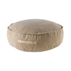 Childs Pouffe. Round Sand Corduroy Kids Seating Pouf with Handmade cover. Bean Bag Style Childs Room Decor Pouf, Footstool or Footrest delivered Ireland & EU