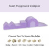Foam Soft Play Set Designer. Create a 2 - 7 Module Indoor Soft Play Set with Choice Of 21 Colours. Choose from Wedge, Tunnel, Hill, Step, Peaks, Cradle & Bridge