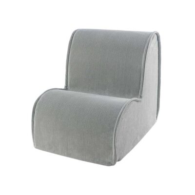Kids Chair With Grey Corduroy Cover. Handmade washable cover. Grey Childs Chair Seating Solution for Playroom, Bedroom & Play Spaces delivered Ireland & EU.