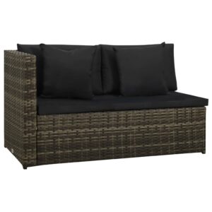 Grey Garden Sofa Lounge Set with Cushions in Poly Rattan. 8 Piece Rattan Garden Sofa & Table set in Black Poly Rattan delivered all locations Rep Of Ireland
