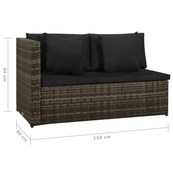 Grey Garden Sofa Lounge Set with Cushions in Poly Rattan. 8 Piece Rattan Garden Sofa & Table set in Black Poly Rattan delivered all locations Rep Of Ireland