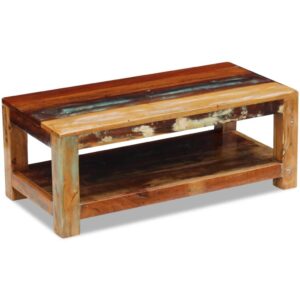 Handcrafted Antique-Style Wooden Coffee Table. Vintage Look Wooden Coffee Table. Hand Made from reclaimed wood, perfect for stylish homes in Ireland.