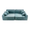 Turquoise Corduroy Kids’ Sofa - ultra-soft, safe, & modular for creative play. Shop comfy & stylish furniture for kids! Ireland & EU: Cosy up in style!