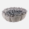 Grey Flower Ball Pit Play Nest Mat 2-in1 inc 100 Silver Balls for Babies, Toddlers, Kids, Bed Room & Nursery. Play Mat Delivered Ireland & EU
