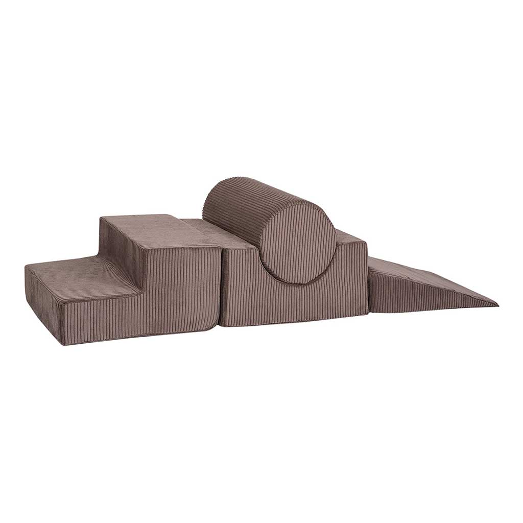 Brown Corduroy 4 Piece Foam Shape Play Set for Toddlers in Premium Brown Corduroy Cover. Soft Play 4 Piece Foam Play Set in Washable Cover. Delivered Ireland.