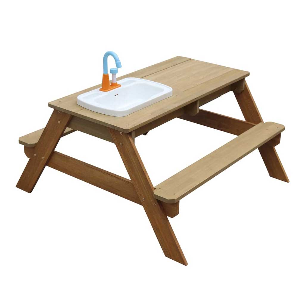 Kids Picnic Table. Sand & Water Play Picnic Table & Kitchen. Safe, weather-resistant fun for kids with working sink, storage & 17 accessories! delivered Ireland